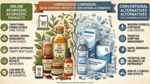 Comprehensive Comparison: Online Ayurvedic Products vs. Conventional Alternatives